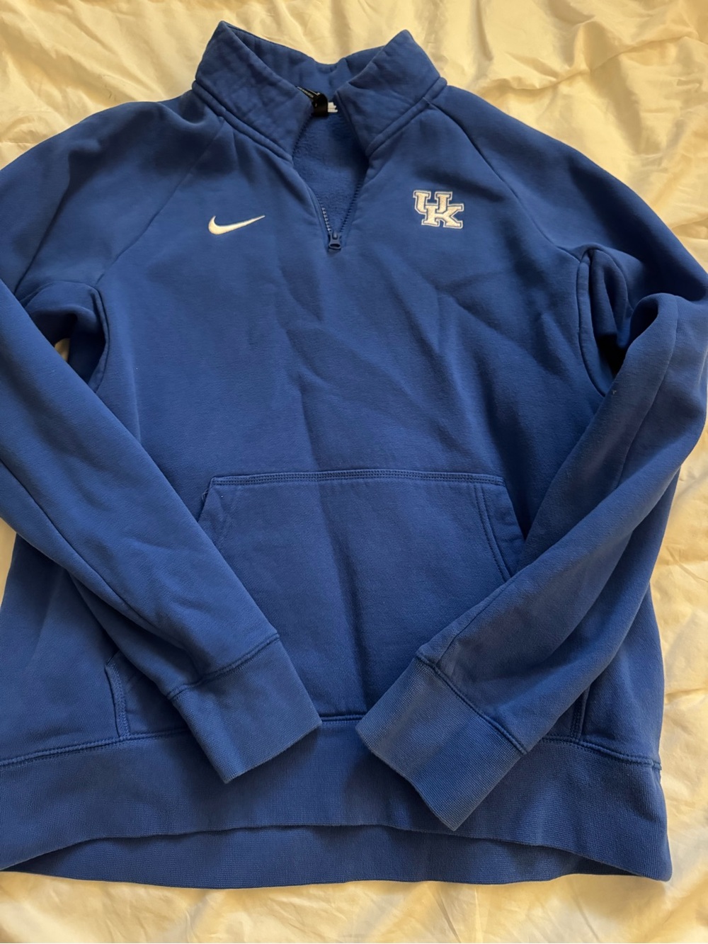 Nike Blue Fleece Quarter-Zip Pullover
